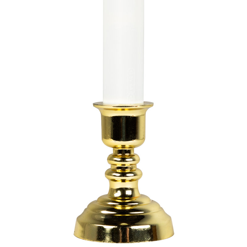 LED Christmas Candle Lamp With Automatic Timer - 8.5" - Clear - Set Of 4, individual