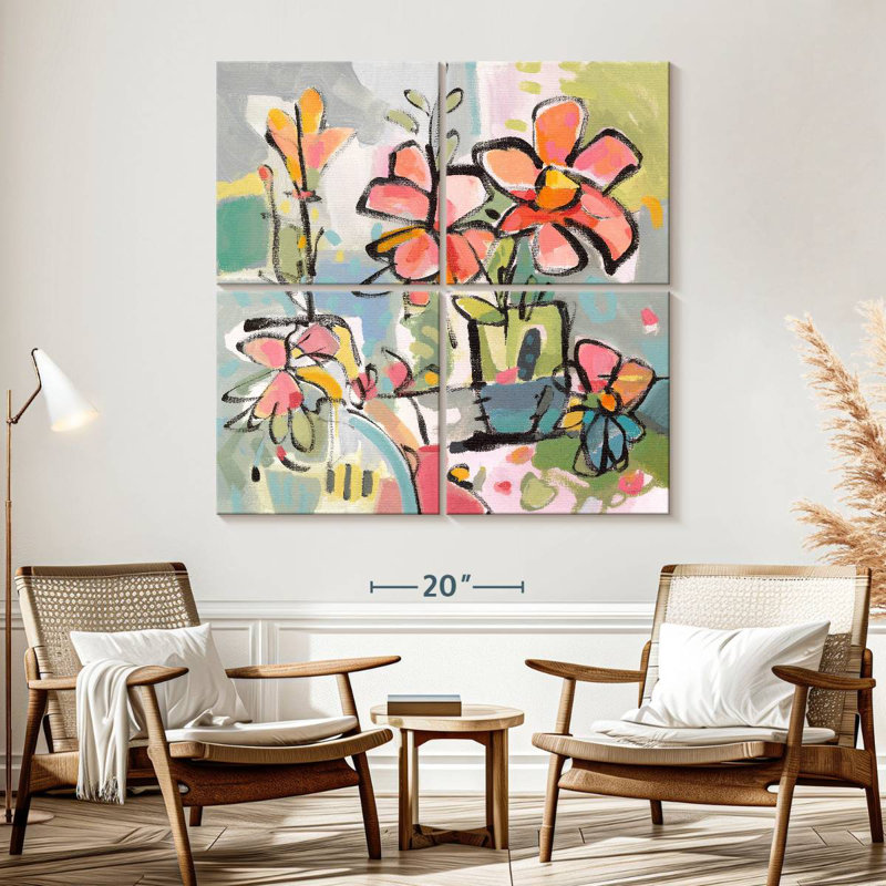 Harnek cueilli dans le jardin I, H 57 po x l 57 po