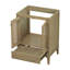 Base de meuble-lavabo simple 23,6 po seulement