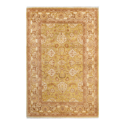 Tapis unique en laine noué à la main 6 pi 1 po x 9 pi 3 po nouvel âge Ronnye