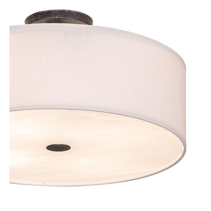 Plafonnier semi-encastré 18 po 4 lumières Cilindro