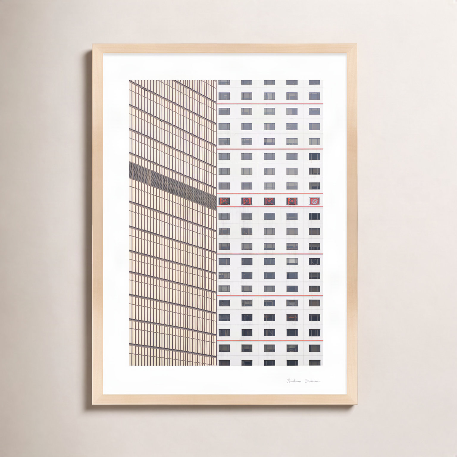 Loui "Hong Kong 1" Photo Print, 20" H x 14" W x 1.25" D, Maple