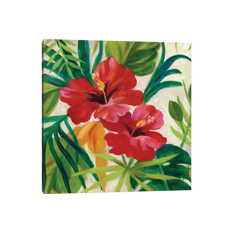 Tropical Jewels II, Detail 1 Piece Wrapped Canvas Wall Art, 66.04 cm H x 66.04 cm W x 3.175 cm D