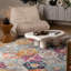 Tapis rose à motif abstrait Kymiere-1892235551