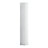 3" E26 Cylindrical Pendant Light, 12" Frosted Glass And Satin Brushed Black Finish