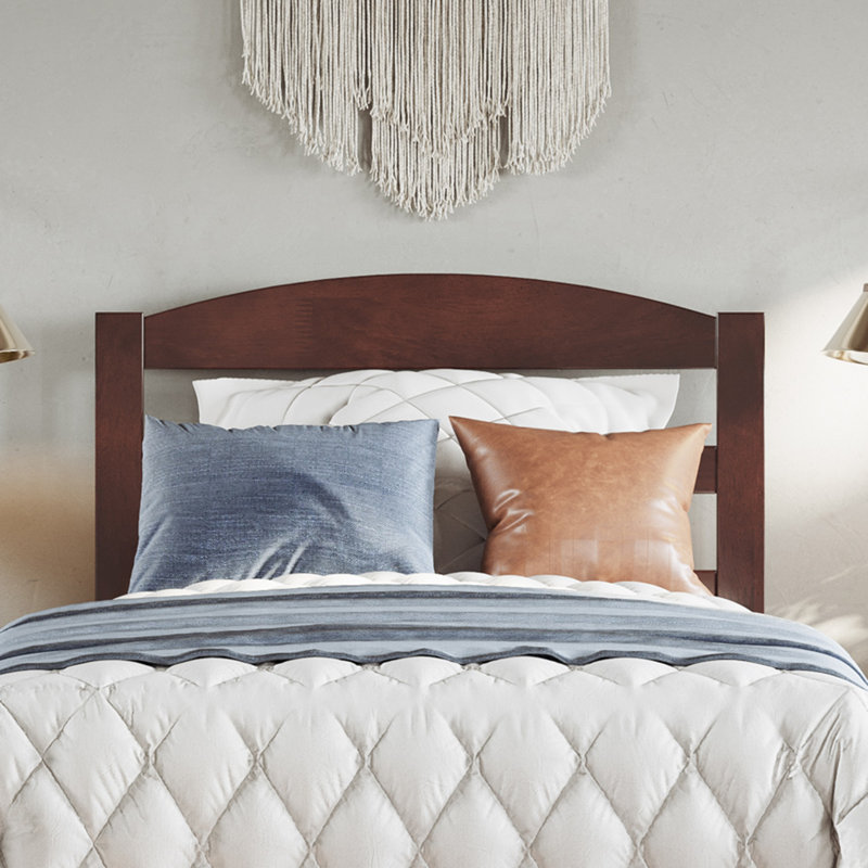 Elliana Solid Wood Headboard, Walnut, Queen