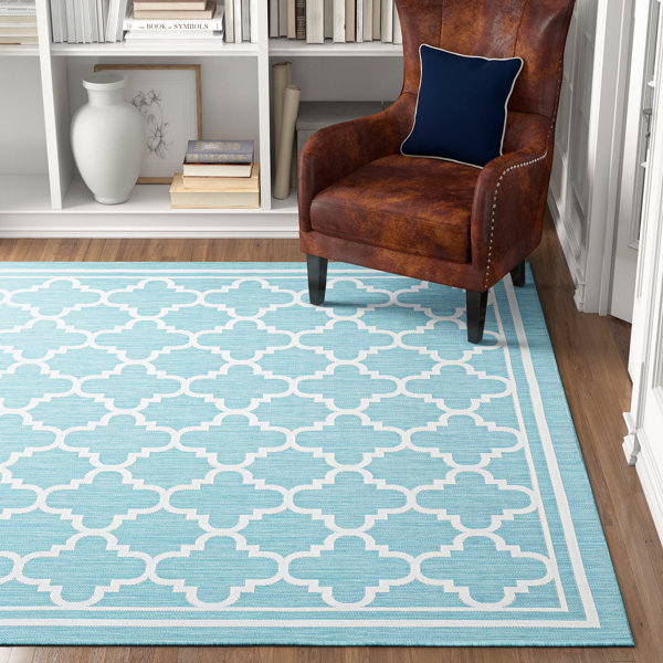 Three Posts™ Finchley Geometric Indoor / Outdoor Rug & Reviews | Wayfair