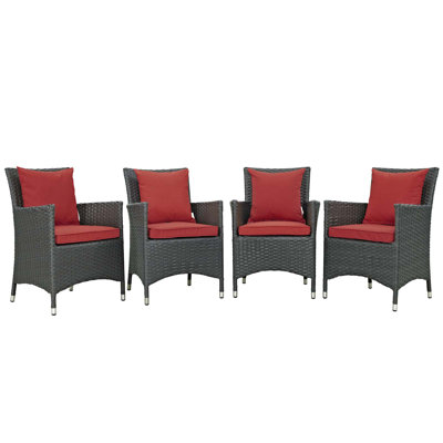 Chaises de salle à manger d'extérieur Modway Stopover