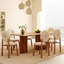Ensemble de 2 chaises d'appoint Modern Beige