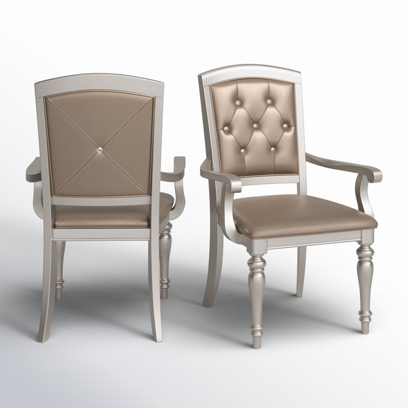 Blount 20.25'' H Tufted Faux Leather Upholstered Armchair