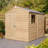 Rowlinson 8x6 Shiplap Apex Shed Single Door with Window