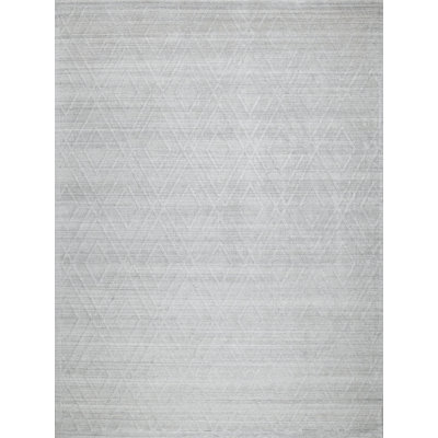 Castelli Geometric Area Rug in Light Silver