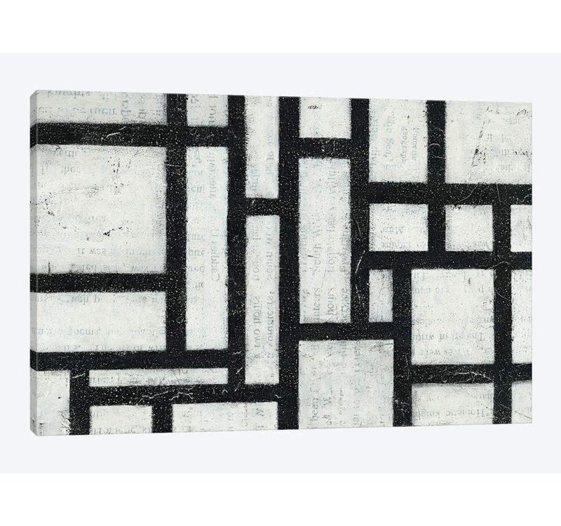 «Labyrinth», reproduction sur toile, H 12 po x l 18 po x P 1,5 po, Toile tendue, Pas de tapis