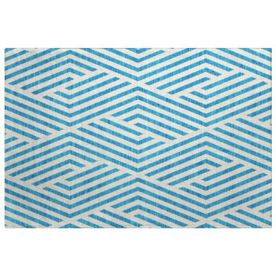 Premium Machine Washable Dream Shag ADS550 Geometric Rug