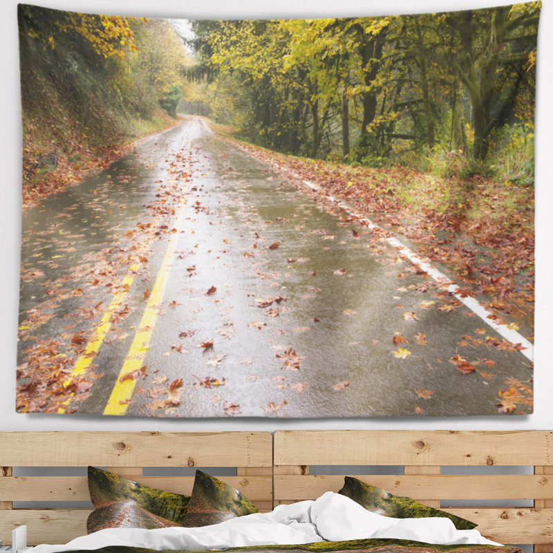 Tapisserie Schafer Wet Rainy Road, H 32 po x l 39 po