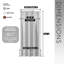 Portes accordéon pliables en PVC 36 po Studio Series, noyer-130917982-130917984