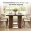 Solid Wood Base Dining Table