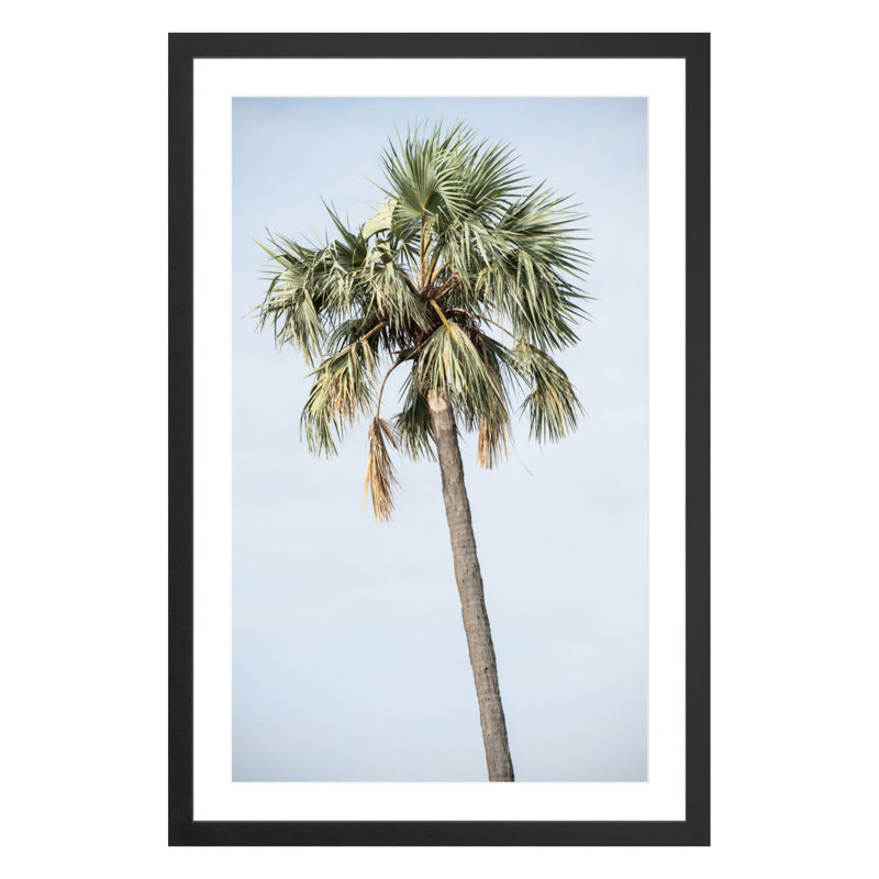 Plants & Flowers Print, Black, 42" H x 28" W x 2.25" D