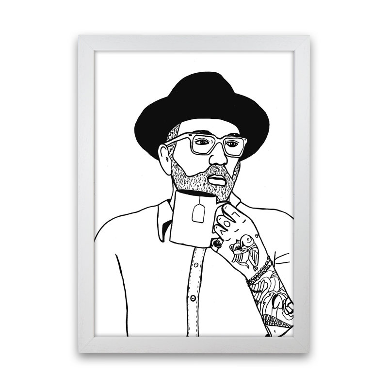 Dallas Green by Carissa Tanton - Print, 63cm H x 46cm W x 3cm D, White Framed