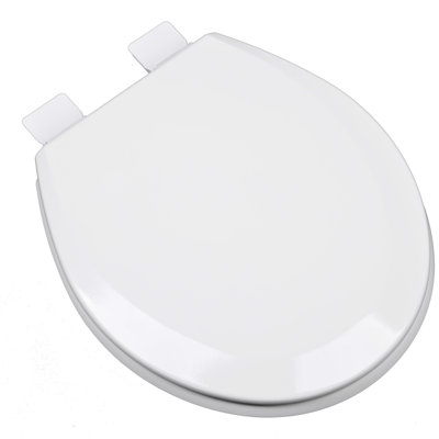 Siège de toilette rond en bois moulé