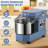 Garvee Commercial Dough Mixer 10.5Qt, 650W Dual Rotating Dough Kneading Machine with Food-Grade Stainless Steel Bowl, Security Shield & Timer, Electric Spiral Mixer for Restaurant Bakery Pizzeria
