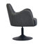 Fauteuil d'appoint pivotant en cuir véritable Loms-1695099730