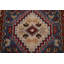 Tapis de couloir oriental bleu Khotan