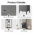 Laval 72" Freestanding Linen Cabinet, Tall Bathroom Storage Tower with 3 Open Shelves-120234562-120613965