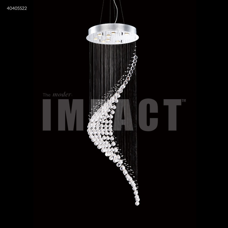 Crystal Rain 8 - Light Chandelier, Chinese (K9)
