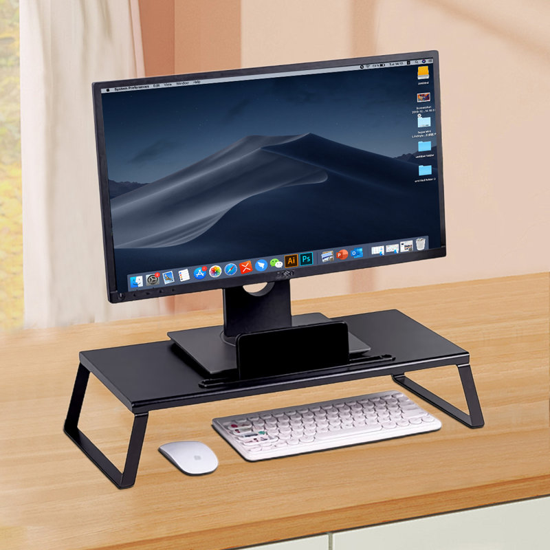 Desktop Monitor Bracket, Noir