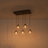 Cluster Glass Globe Waterfall Chandelier