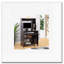 Chariot à micro-ondes chariot d'ordinateur utilitaire avec étagère à étagères étagère à épices mobile sur roulettes verrouillables espresso cacao rouge-1496567532