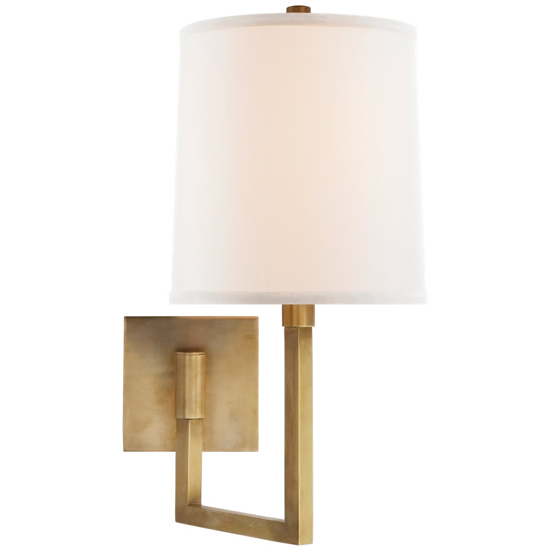 Barbara Barry Aspect Small Articulating Sconce, Soft Brass
