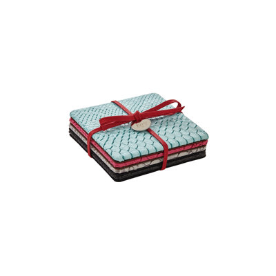 Coasters with Kiyasa Cording, Set of 4