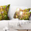 Coussin décoratif imprimé floral