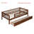 Twin Size Walnut Solid Wood Daybed with 2 Storage Drawers - Convertible Sofa Bed-1934364691-1933709026