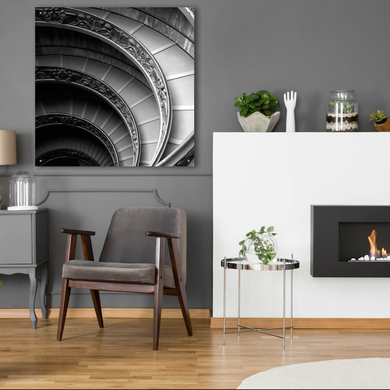 «Spiral Staircase No. 1» par Photoinc Studio, art mural en verre acrylique, H 36 po x l 36 po x P 0,2 po