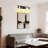 4-Light Modern Bathroom Vanity Light | Black And Gold Finish With Clear Glass Shades-1361519322-1364296625