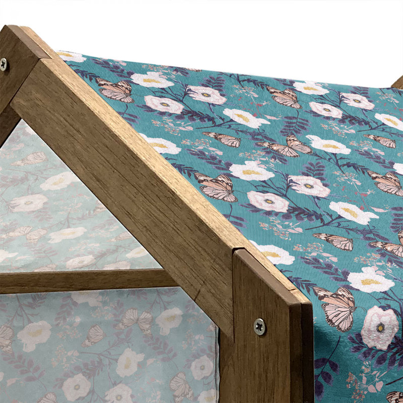 Niche pour chien en bois, H 32,28 po x l 39,37 po x P 28,35 po