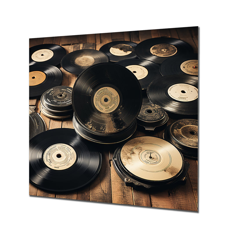 Vinyle rétro, H 16 po x l 16 po