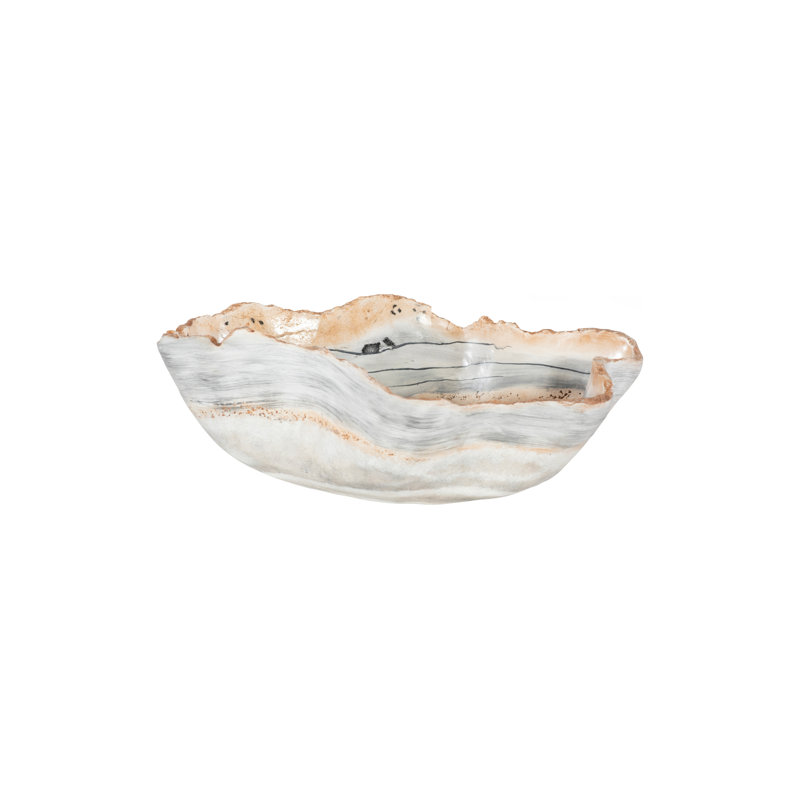 Bol en onyx coulé, faux fini, petit