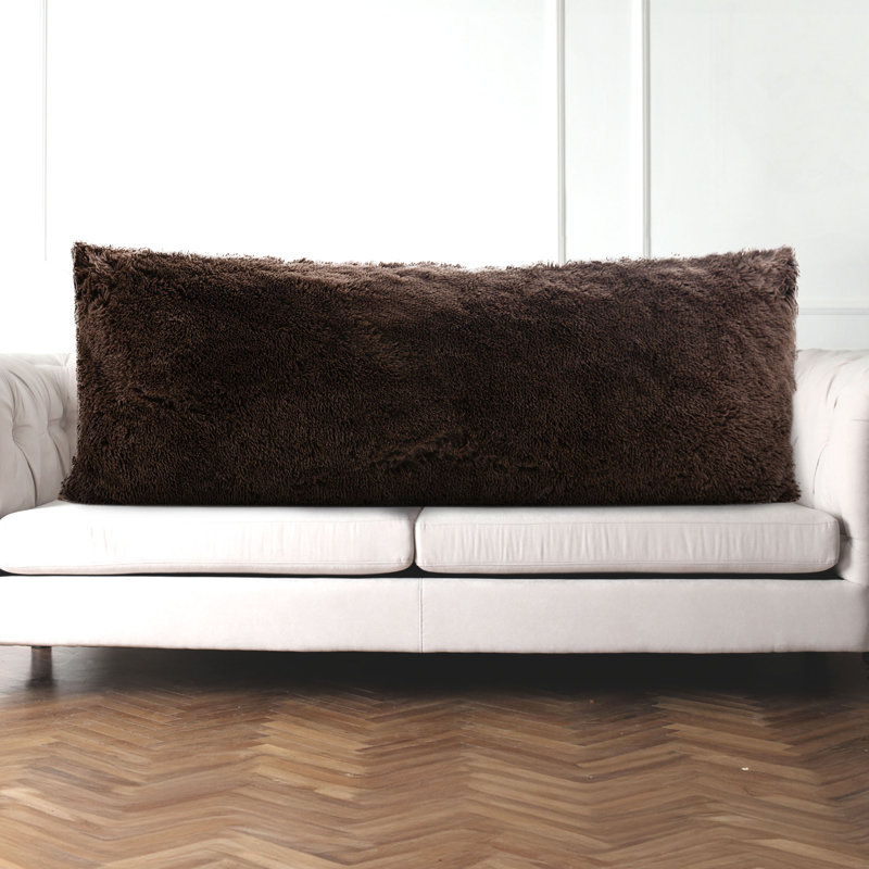 Down Alternative Plush Pillow, Brown