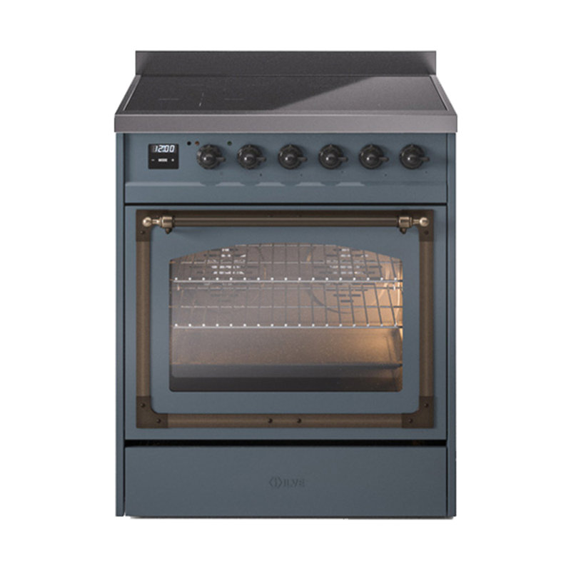ILVE Nostalgie II Noblesse 30 in Induction Range, White/Chrome