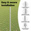Fence with Post Segment Outdoor Barrier Garden Terrace Divider Boundary-773562923