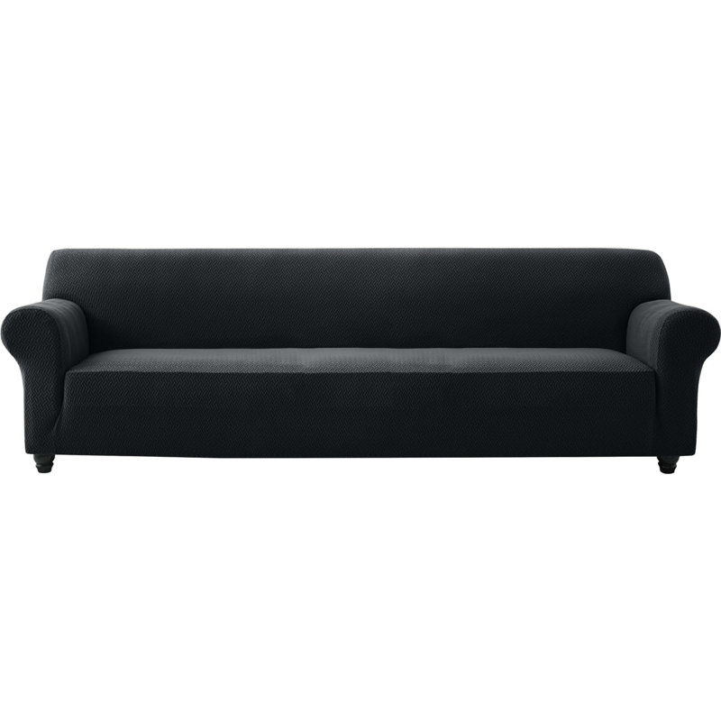 Aspire Homeware 4-Seater High Quality Stretchable Spandex Sofa Cover, Black