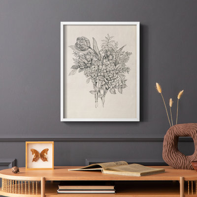 Floral Bouquet I, reproduction encadrée - bois massif