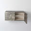 Abstract Block Cabinet-Left-Silver