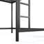 Lit mezzanine simple avec échelles, lit mezzanine simple en métal pour adultes, adolescents, enfants, amplement d'espace sous le lit et aucun sommier nécessaire, noir-130169948-130169946