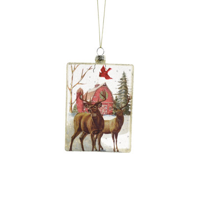 5'' Handmade Glass Holiday Shaped Ornament