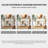 42.52"Modern Minimalist White Fireplace Mantel